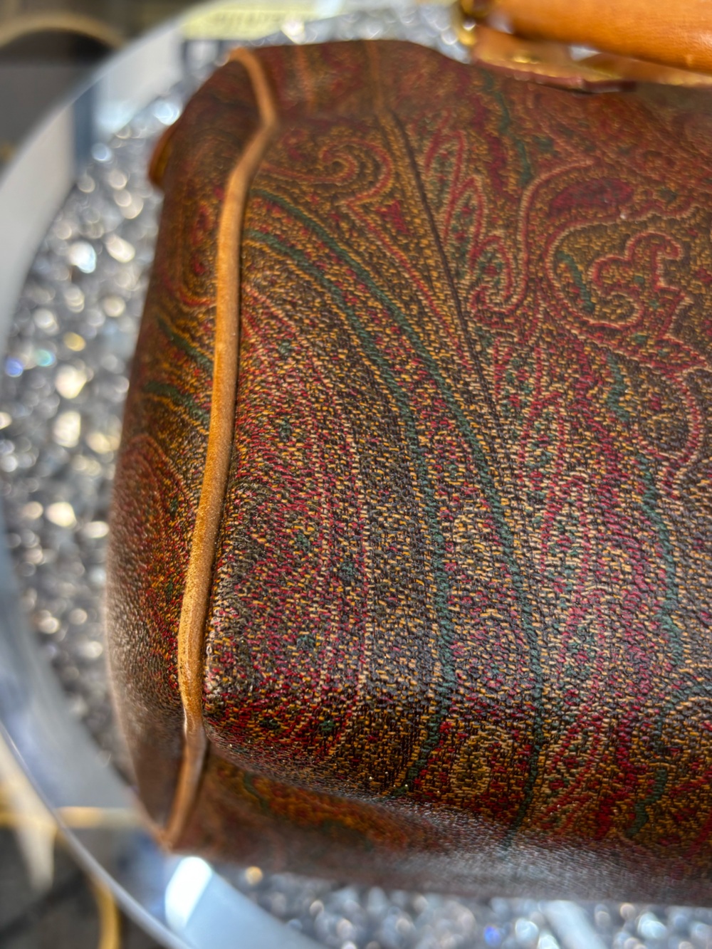 Etro vintage Paisley Boston bag EUC - Picture 10 of 13